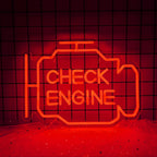 Check Engine 5V USB LED Neon Sign - Budget Friendly