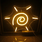 Warmweiße Sonne – LED-Neonschild (5 V USB)