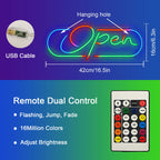 RGB Open – LED-Neonschild (5 V USB)