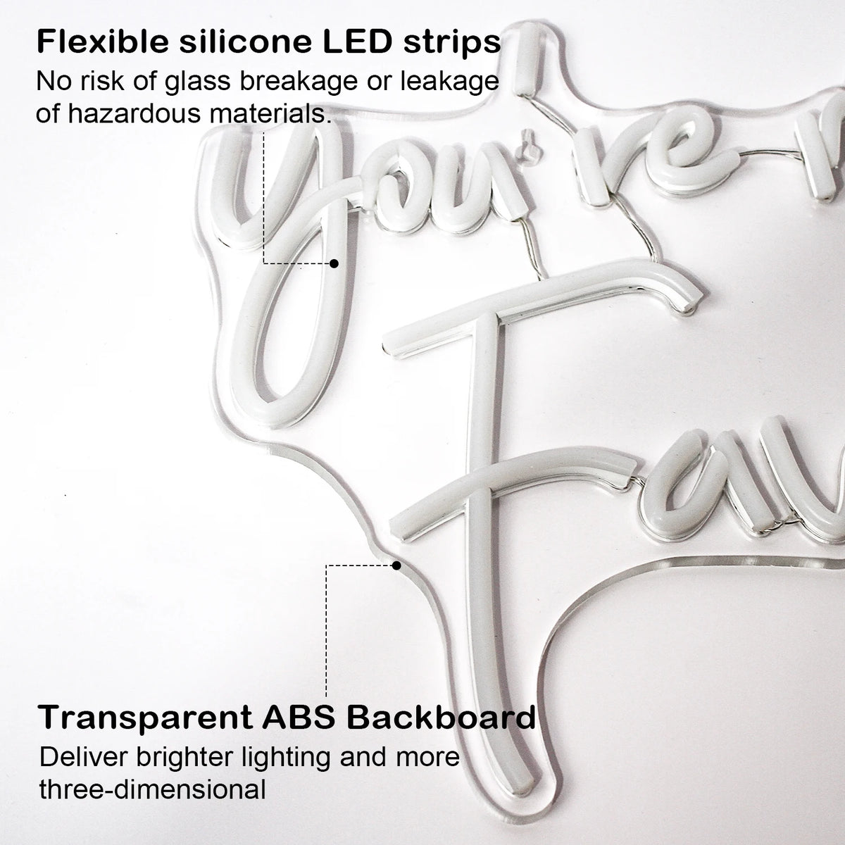 You're My Favourite – LED-Neon-Schriftzug (5 V USB)