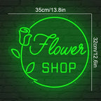 Flower Shop 5V USB LED Neon Sign - Budget Friendly