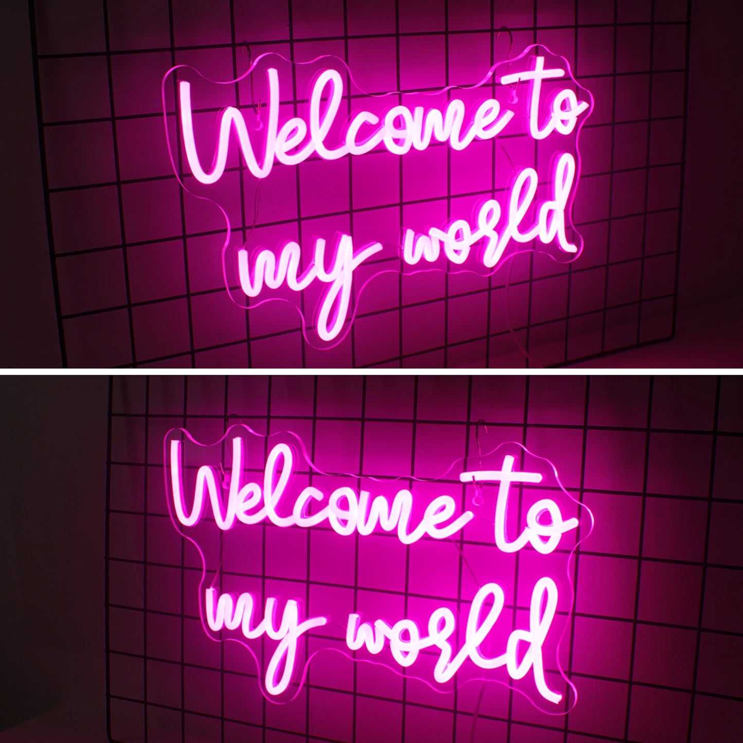 Welcome to my world 5V Mini USB LED Neon Sign - Budget Friendly