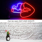 Smoking Mouth Woman Sexy 5V USB LED Neon Sign - Budget Friendly