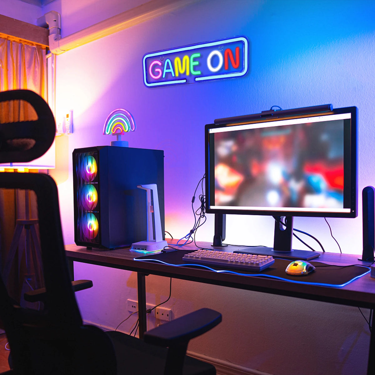 Game On 5V USB LED Neon Sign - Budget Friendly