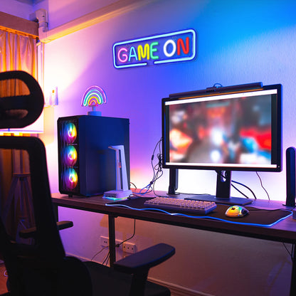 Game On 5V Mini USB LED Neon Sign - Budget Friendly