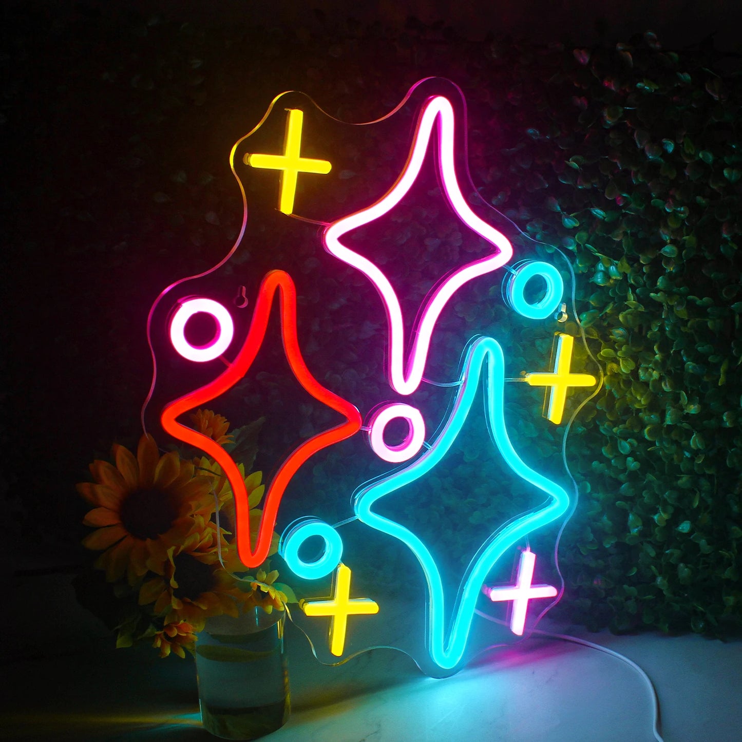 Stars 5V Mini USB LED Neon Sign - Budget Friendly