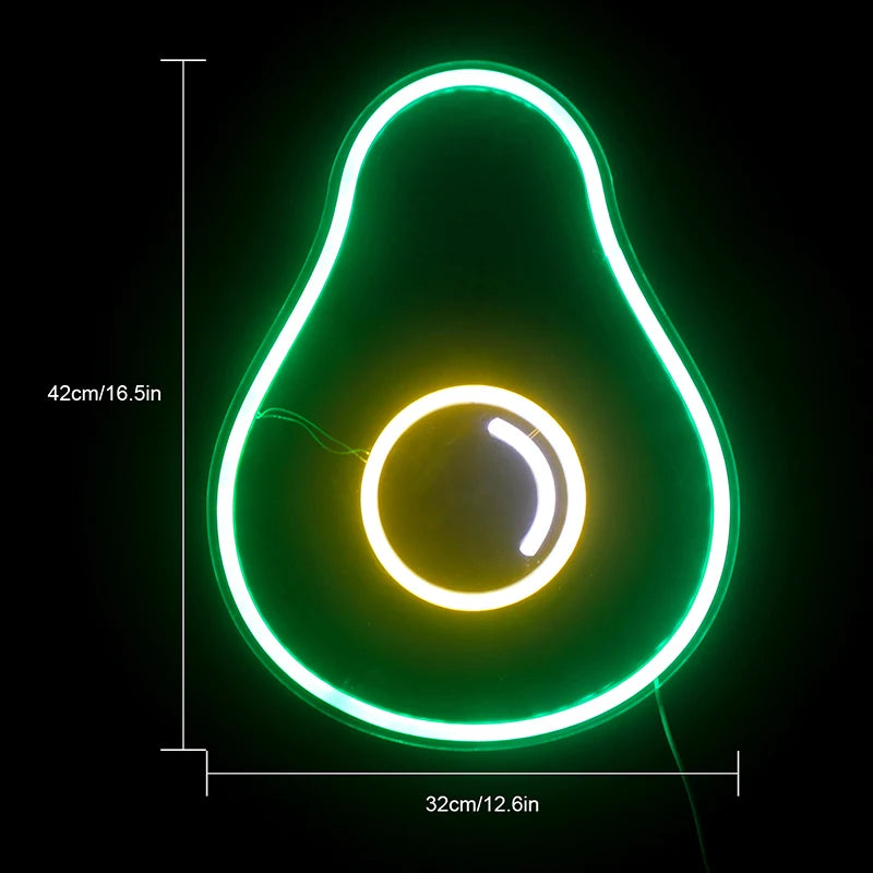 Avocado 5V USB LED Leuchtschild - Preisgünstig