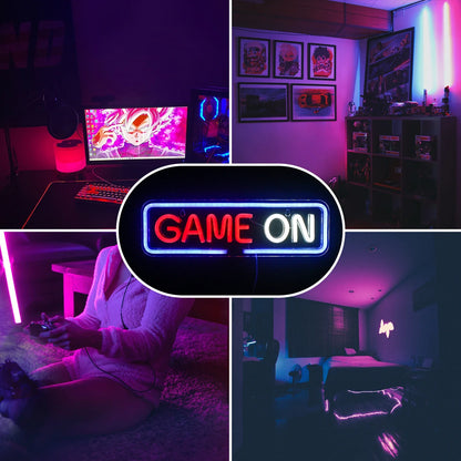 Gamer On 5V USB LED Neon Sign - Budget Friendly