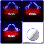Rock Music Guitar 5V USB LED Neon Sign - Budget Friendly