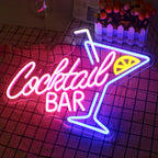 Cocktail Bar 5V USB LED Leuchtschild - Preiswert