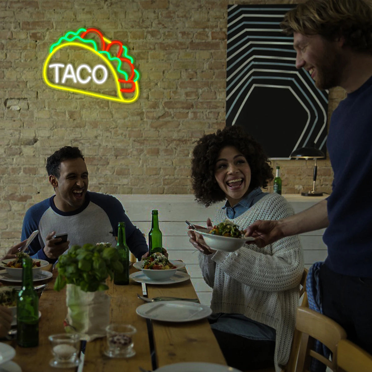 TACO – Taco – LED-Leuchtschild (5 V USB)
