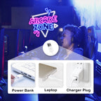 Arcade Zone – Dreieckiger Rahmen und Strahlen – LED-Neonschild (5 V USB)