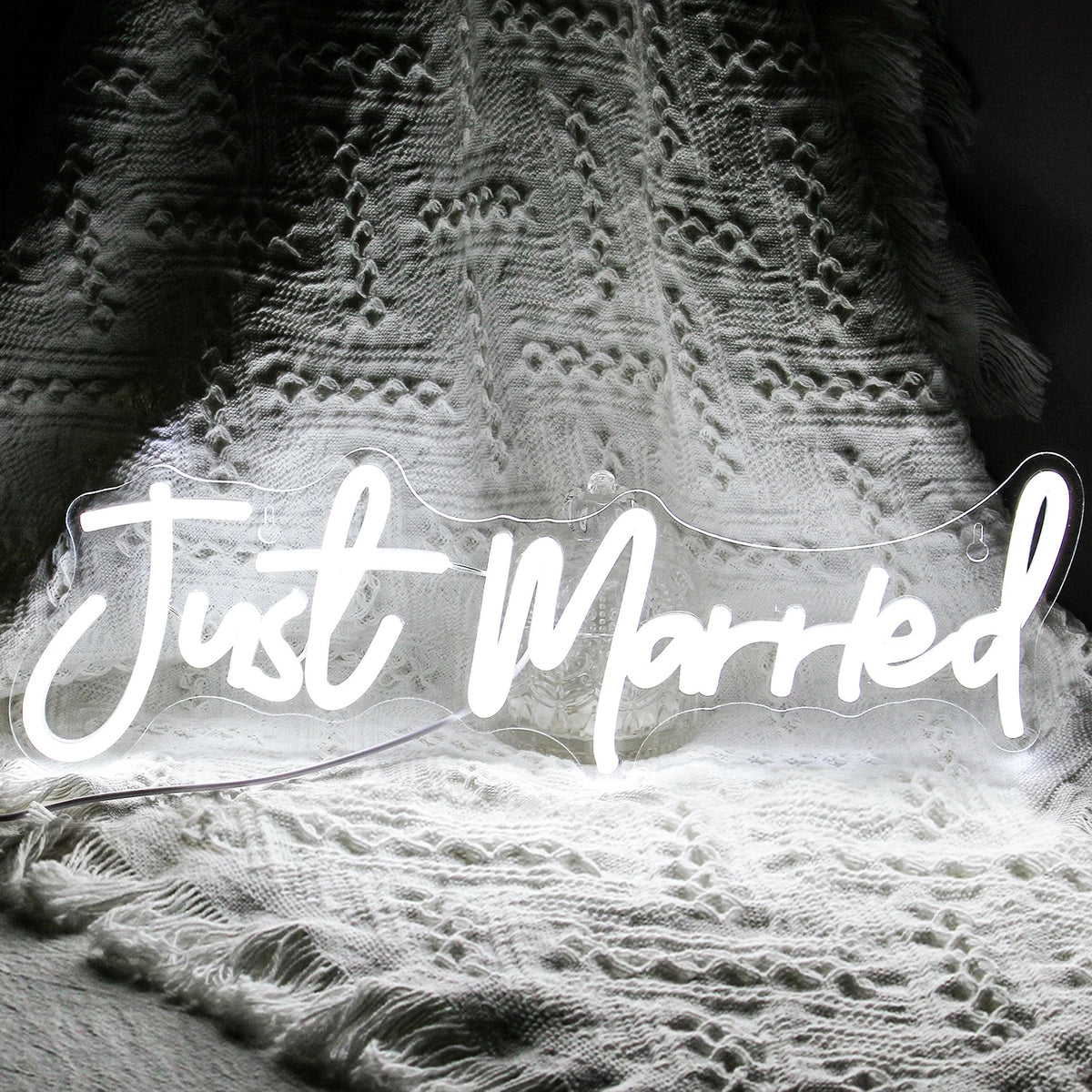 Just Married Wedding – LED-Neonschild (5 V USB)