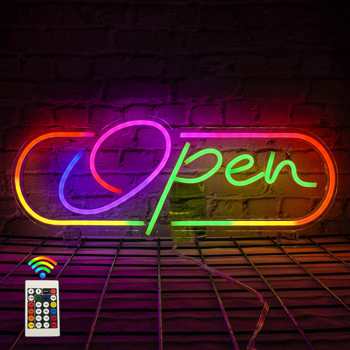 RGB Open – LED-Neonschild (5 V USB)