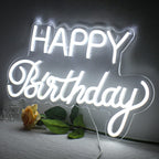 Happy Birthday 5V USB LED Neon Sign - Budget Friendly