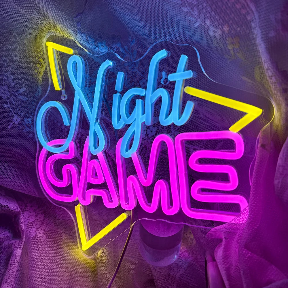 Night Game 5V USB LED Neon Sign - Budget Friendly