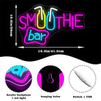 Smoothie Bar 5V USB LED Neon Sign - Budget Friendly