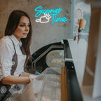 Summer Time – Eiscreme – LED-Neonschild (5 V USB)