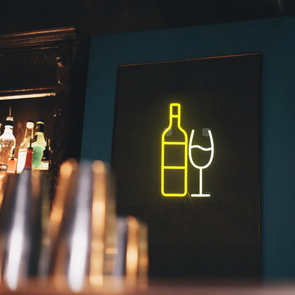 Champagner BAR 5V USB LED Leuchtschild - Preisgünstig