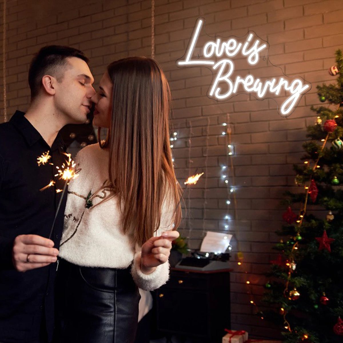 Love Is Brewing 5V USB LED Neon Sign - Budget Friendly