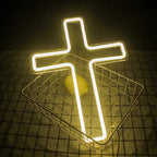 Cross 5V USB LED Neon Sign - Budget Friendly