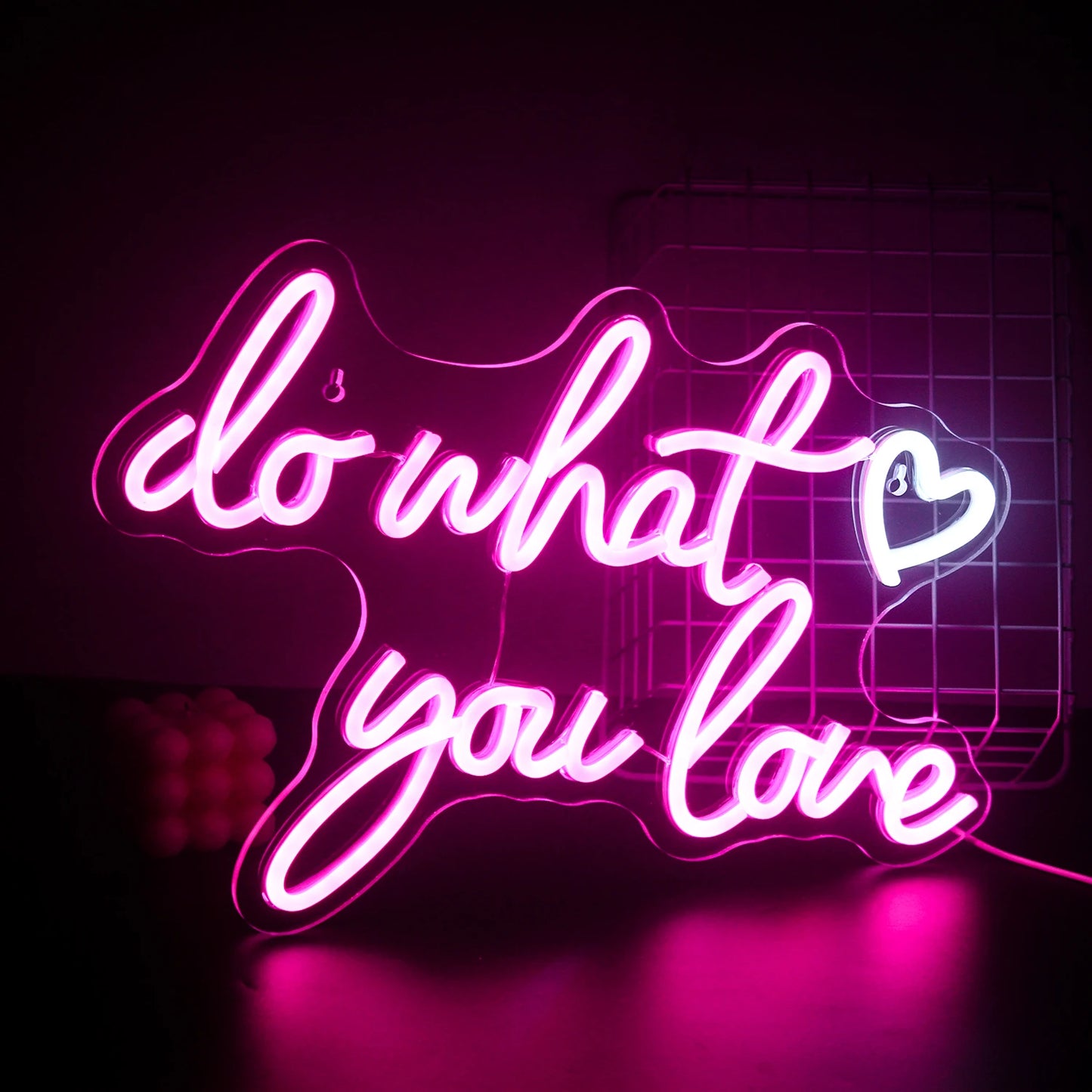 Do What You Love 5V Mini USB  LED Neon Sign - Budget Friendly