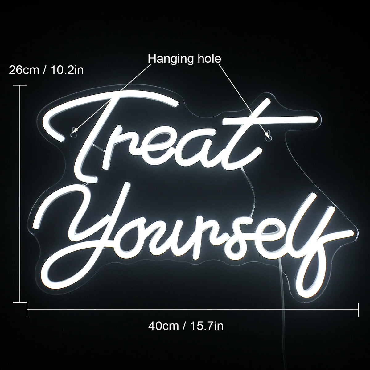 Treat Yourself 5V USB LED Neon Sign - Budget Friendly
