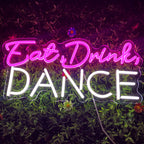 Eat, Drink, DANCE – LED-Leuchtschild (5 V USB)
