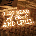 Just Read A Book And Chill – LED-Neon-Schriftzug (5 V USB)