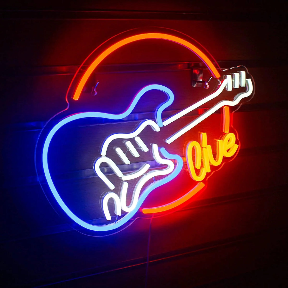 Live Music Guitar 5V USB LED Neon Sign - Budget Friendly