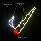 Smoking 5V USB LED Neon Sign - Budget Friendly