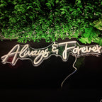 Always Forever 5V USB LED Neon Sign - Budget Friendly