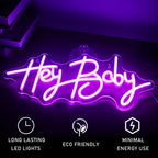 Hey Baby – LED-Neon-Schriftzug (5 V USB)