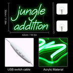 Jungle Addition – LED-Neon-Schriftzug (5 V USB)