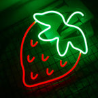 Strawberry 5V USB LED Neon Sign - Budget Friendly