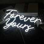 Forever Yours 5V USB LED Neon Sign - Budget Friendly