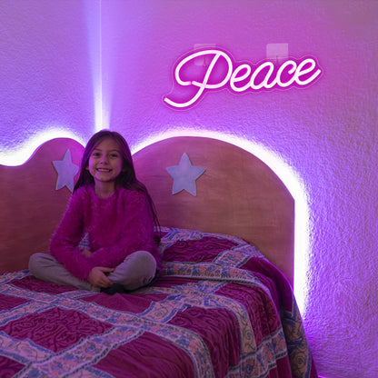 Peace 5V Mini USB LED Neon Sign - Budget Friendly