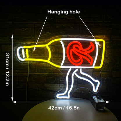 Beer LED 5V Mini USB  LED Neon Sign - Budget Friendly