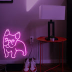 Rosa Hund – LED-Neonschild (5 V USB)