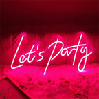 Let's Party 5V USB LED Neon Sign - Budget Friendly