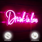 Drunk In Love – LED-Neon-Schriftzug (5 V USB)