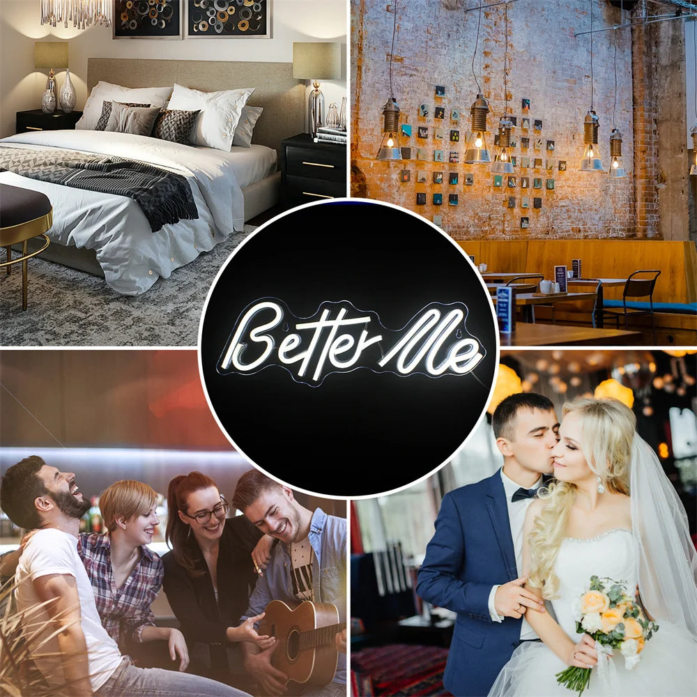 Better Me – LED-Neon-Schriftzug (5 V USB)