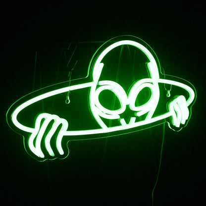 Alien 5V Mini USB LED Neon Sign - Budget Friendly