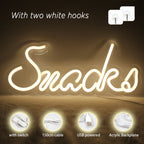 Snacks – LED-Leuchtschild (5 V USB)
