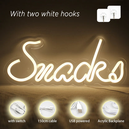 Snacks 5V USB LED Neon Schild - Preiswert