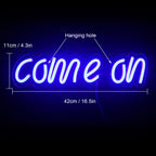 Come On 5V USB LED Neon Sign - Budget Friendly