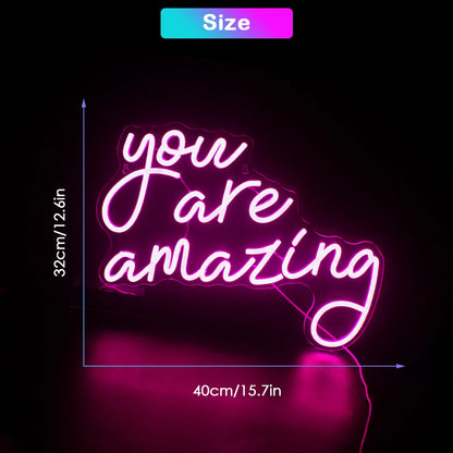 You Are Amazing 5V USB LED Leuchtschild - Preiswert