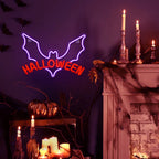 Halloween – Fledermaus – LED-Neonschild (5 V USB)