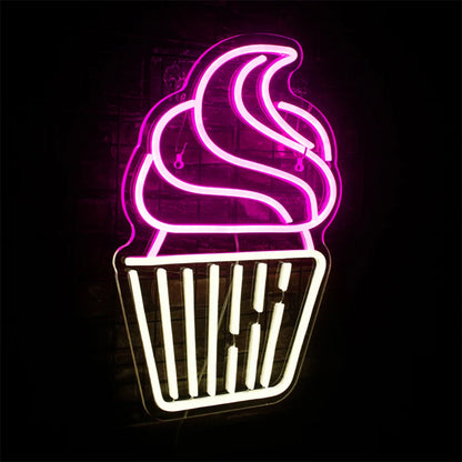 Cupcake 5V Mini USB LED Neon Sign - Budget Friendly