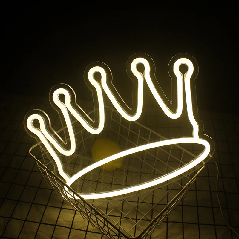 Krone – LED-Neonschild (5 V USB)